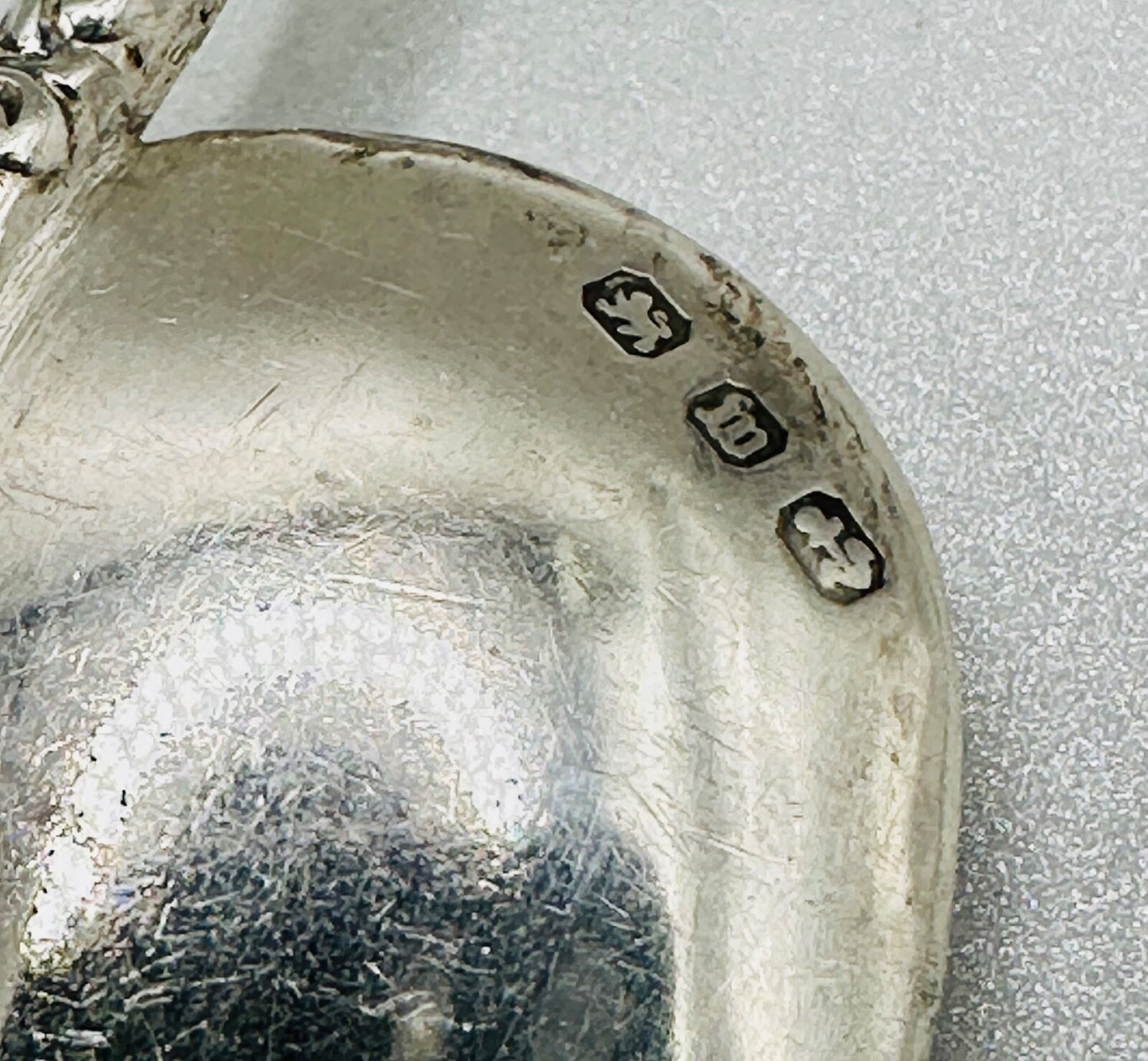 Antique Silver Heart-Shaped Spoon - William Davenport - Birmingham 1886 & 1897