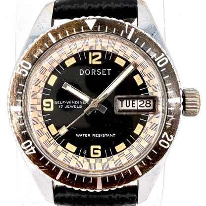 Vintage Gents Automatic Dorset Watch, Working, Montgomery Ward / UT-38 Movement