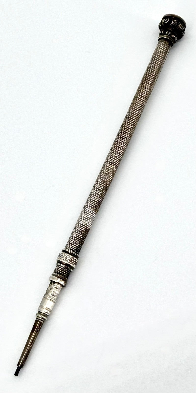 Antique Sampson Mordan & Co. White Metal Sliding Propelling Pencil