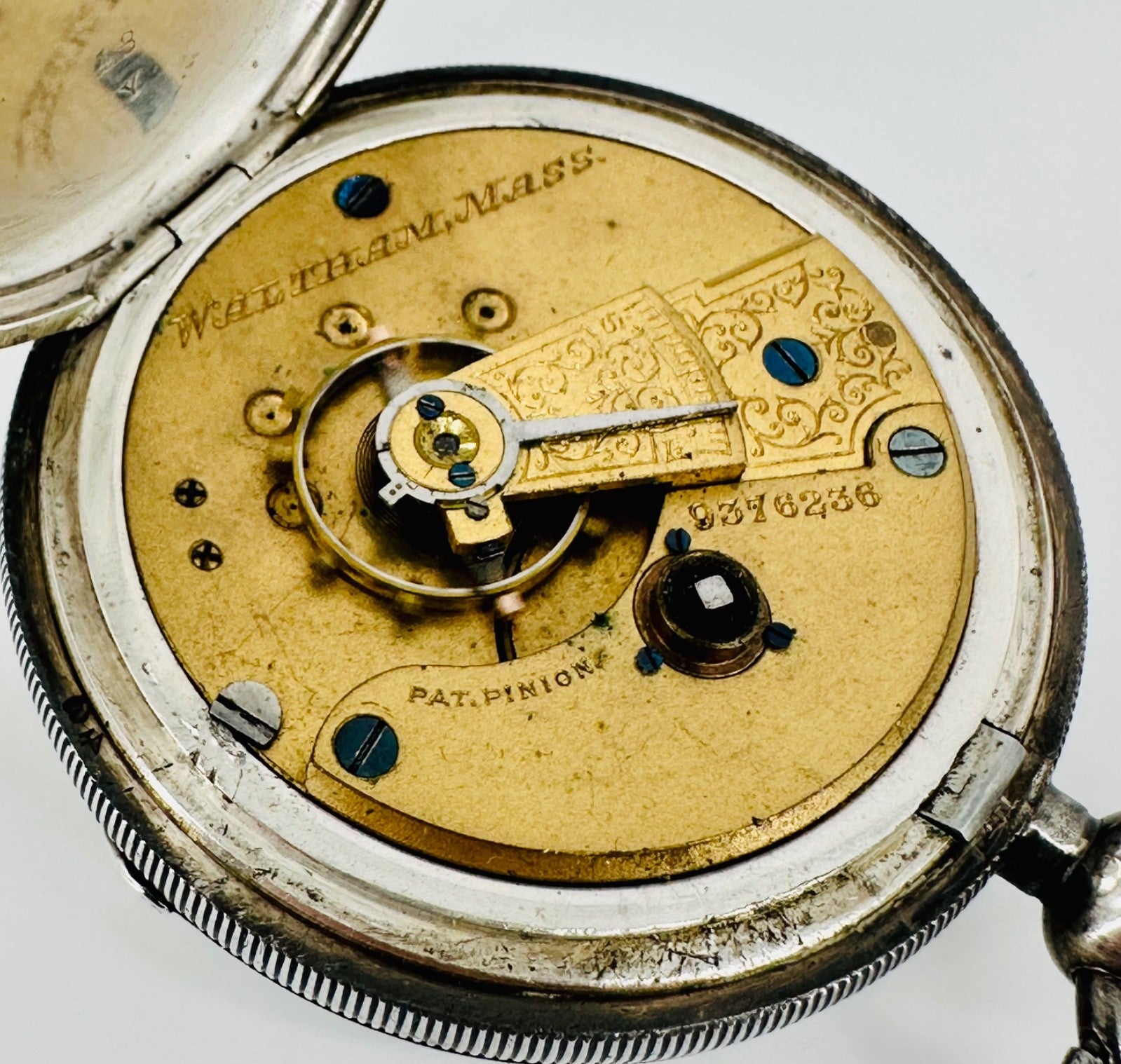 Antique AWW Co. Silver Cased Pocket Watch – Birmingham 1900 - Working