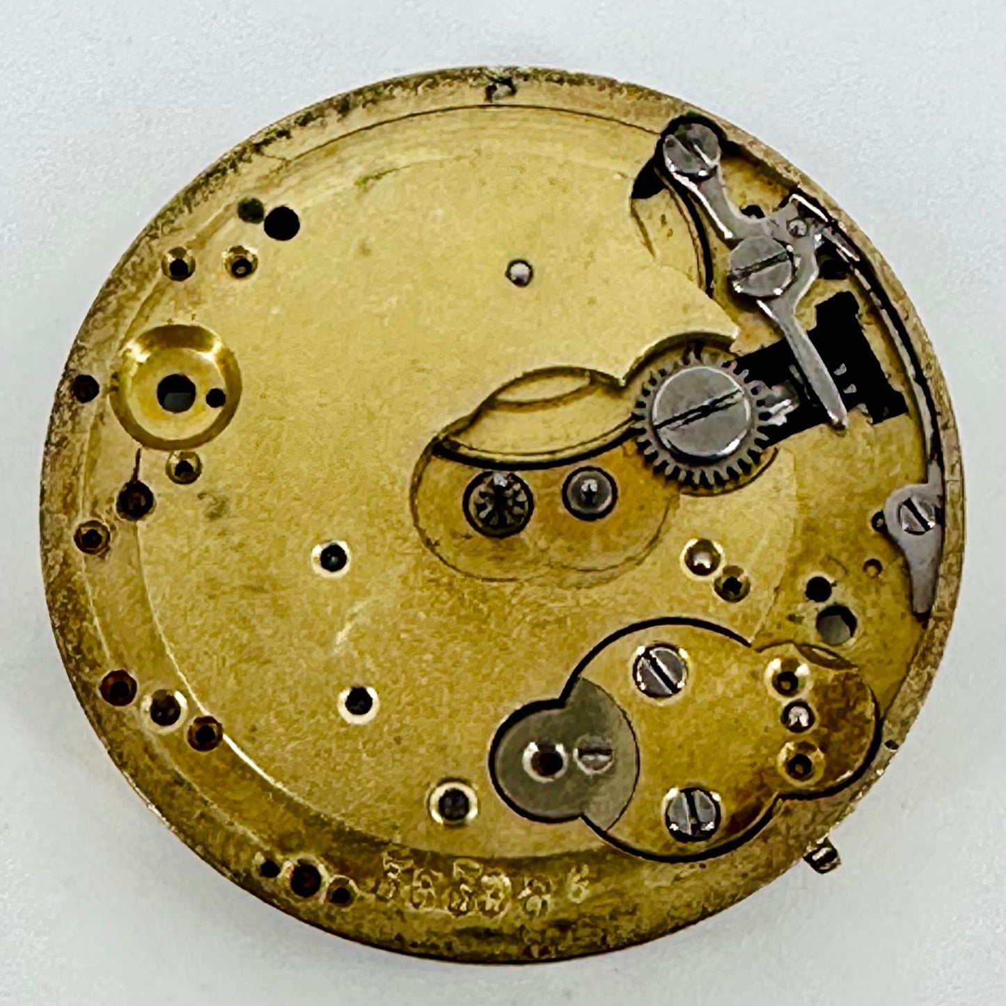 Antique Claude Crettiez Watch Movement – 24.8mm, Stem Wound - Spares/Repair