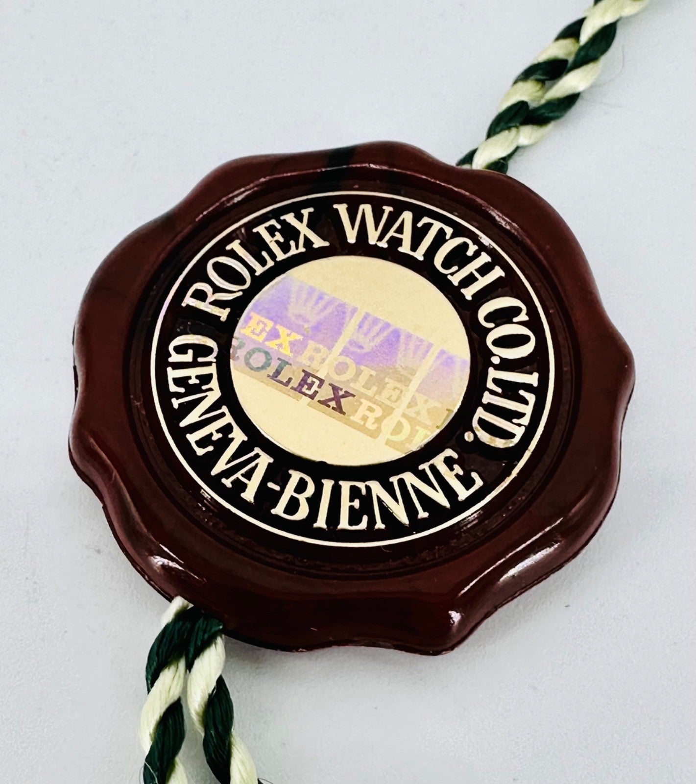Rolex Hologram Chronometer Swing Tag – Geneva Bienne – Excellent Condition