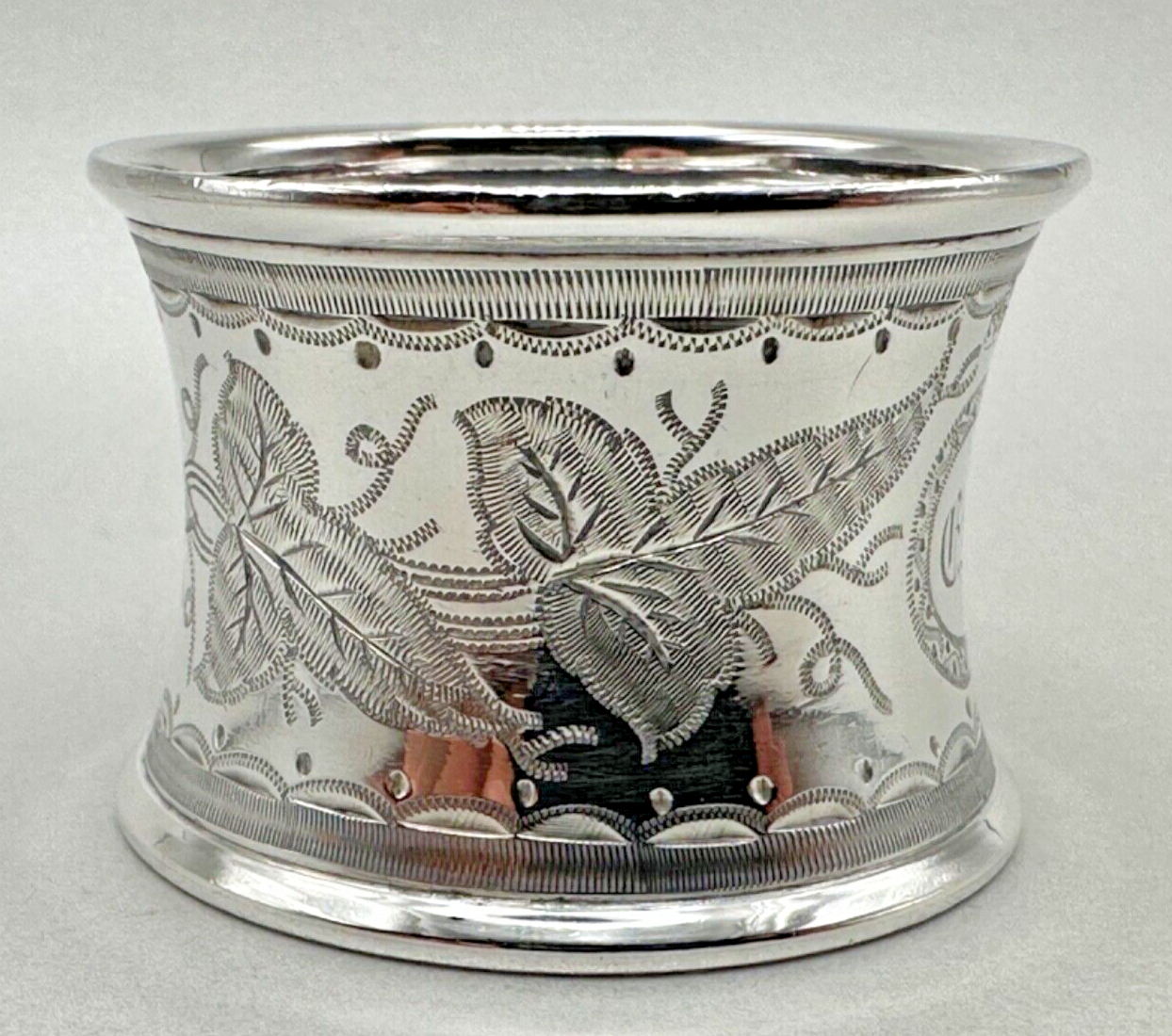 Antique Sterling Silver Napkin Ring - Sheffield 1875 - James Dixon & Sons