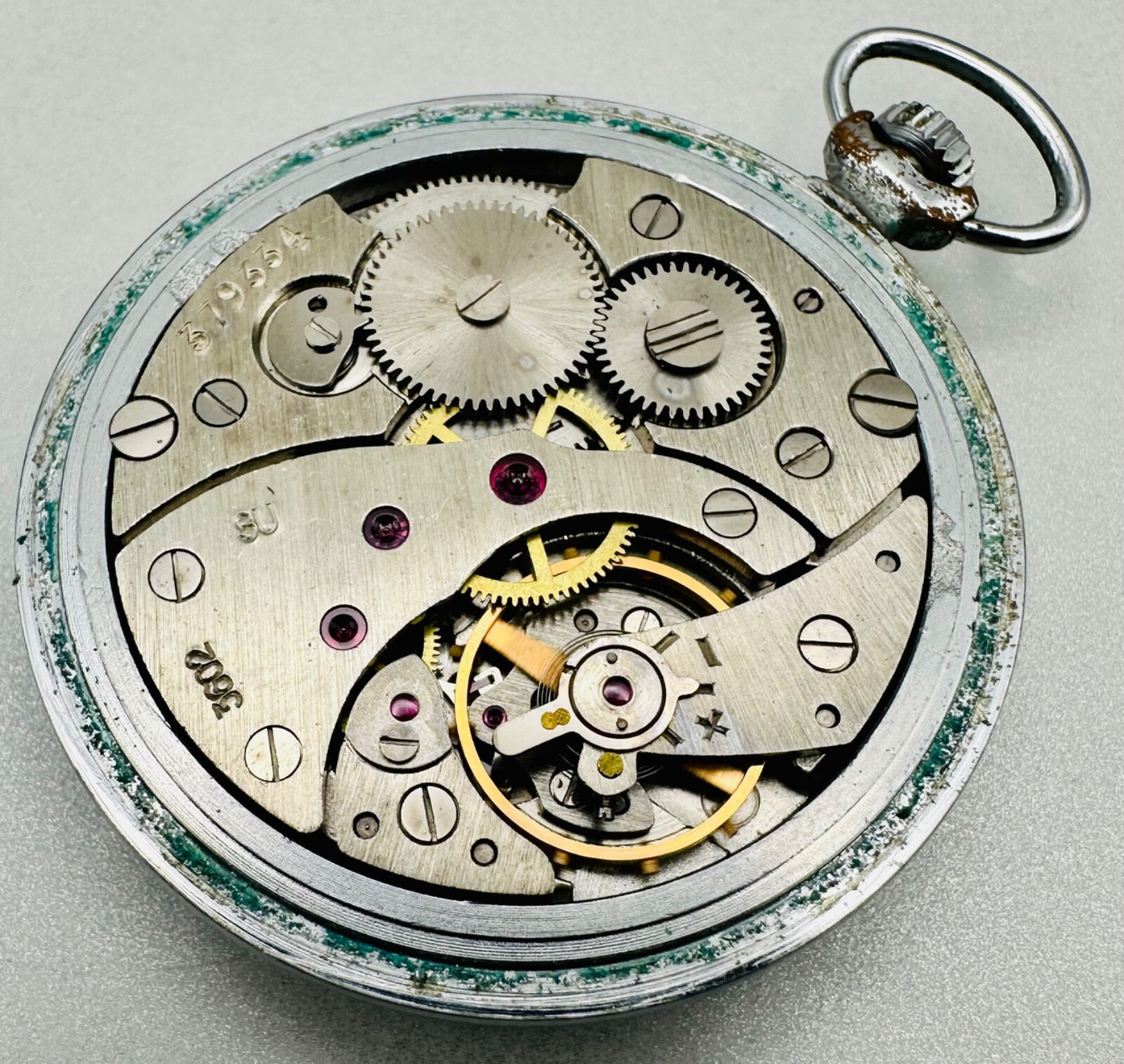 Vintage Sekonda 18 Jewels Pocket Watch – USSR Made – Working – 3602 Movement