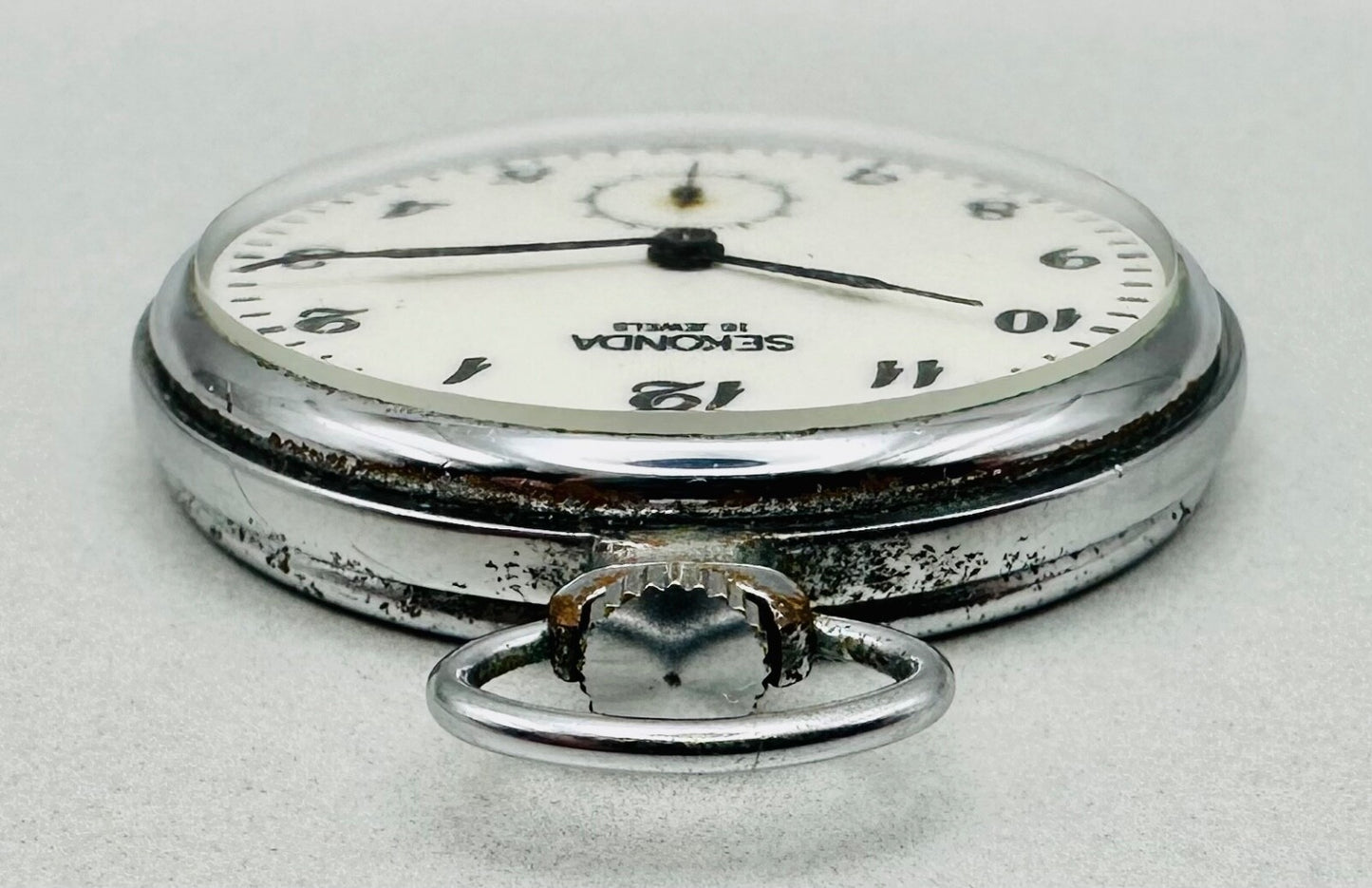 Vintage Sekonda 18 Jewels Pocket Watch – USSR Made – Working – 3602 Movement