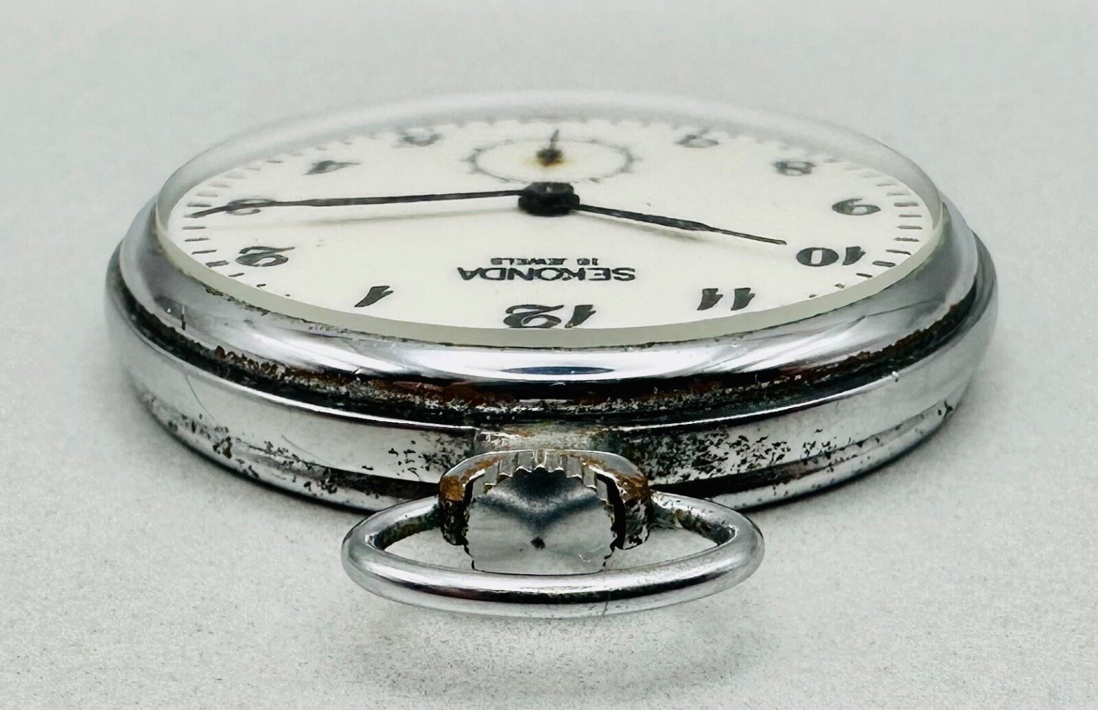 Vintage Sekonda 18 Jewels Pocket Watch – USSR Made – Working – 3602 Movement