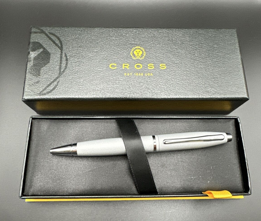 Cross Calais Ballpoint Pen - Satin Chrome - Boxed Brand New