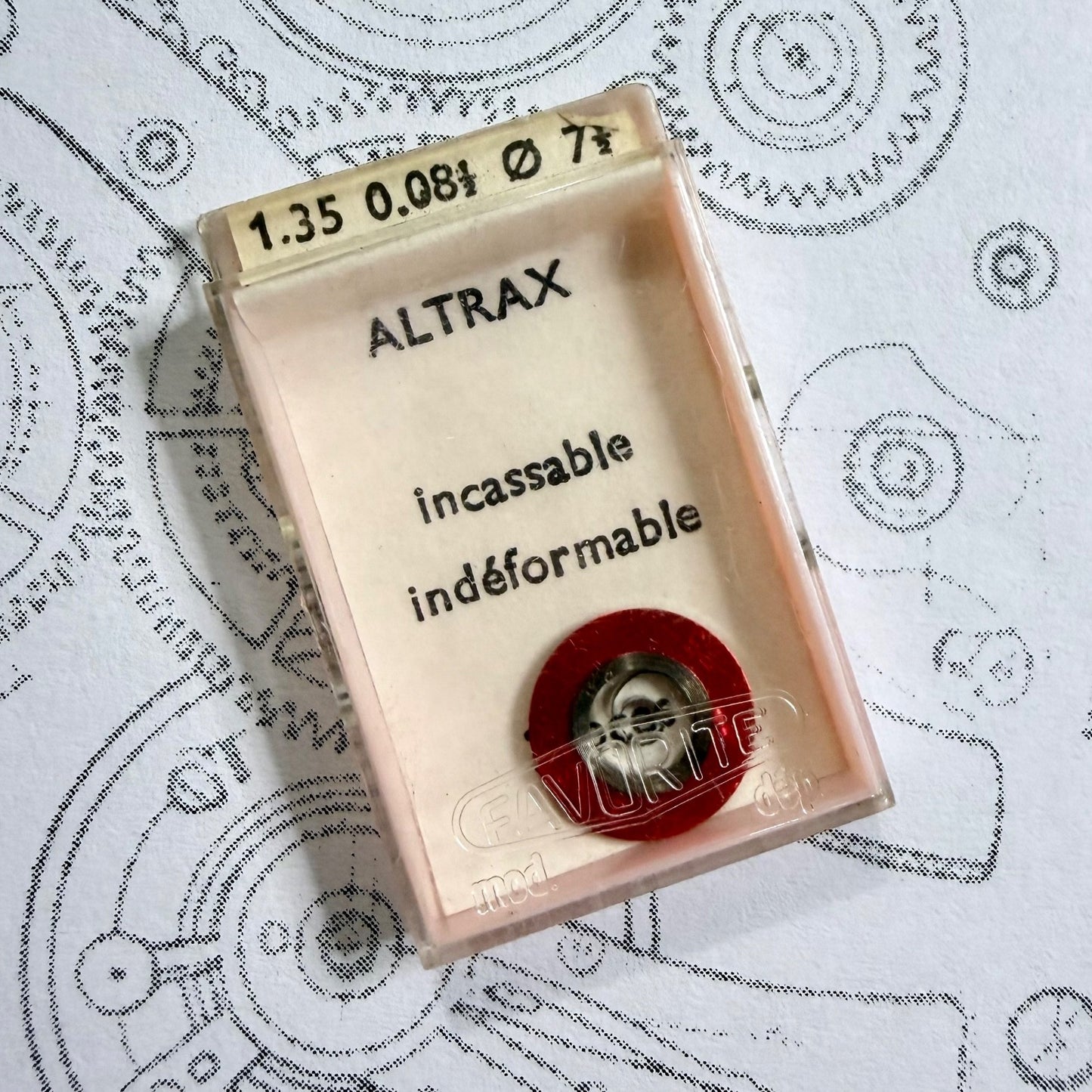 Vintage Altrax Mainspring No. 149 – 1.35 mm × 0.081 mm × 7.5 mm – Unbreakable