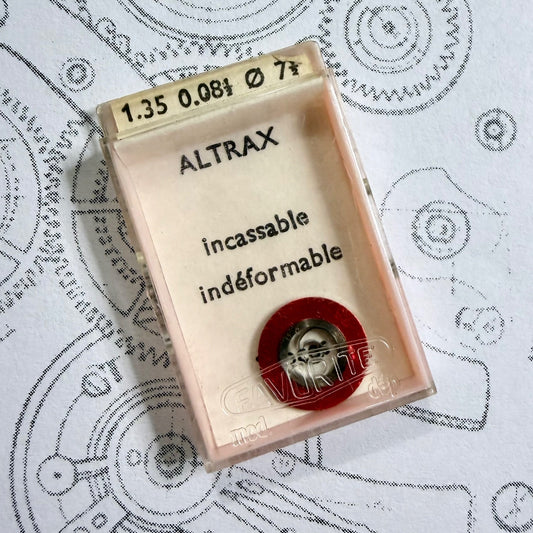 Vintage Altrax Mainspring No. 149 – 1.35 mm × 0.081 mm × 7.5 mm – Unbreakable