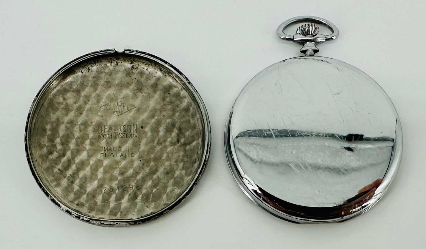 Antique Rone 15 Jewel Swiss Pocket Watch – Dennison Case – Working