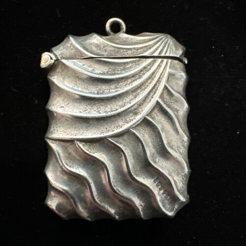 Antique Silver Plated Vesta Case