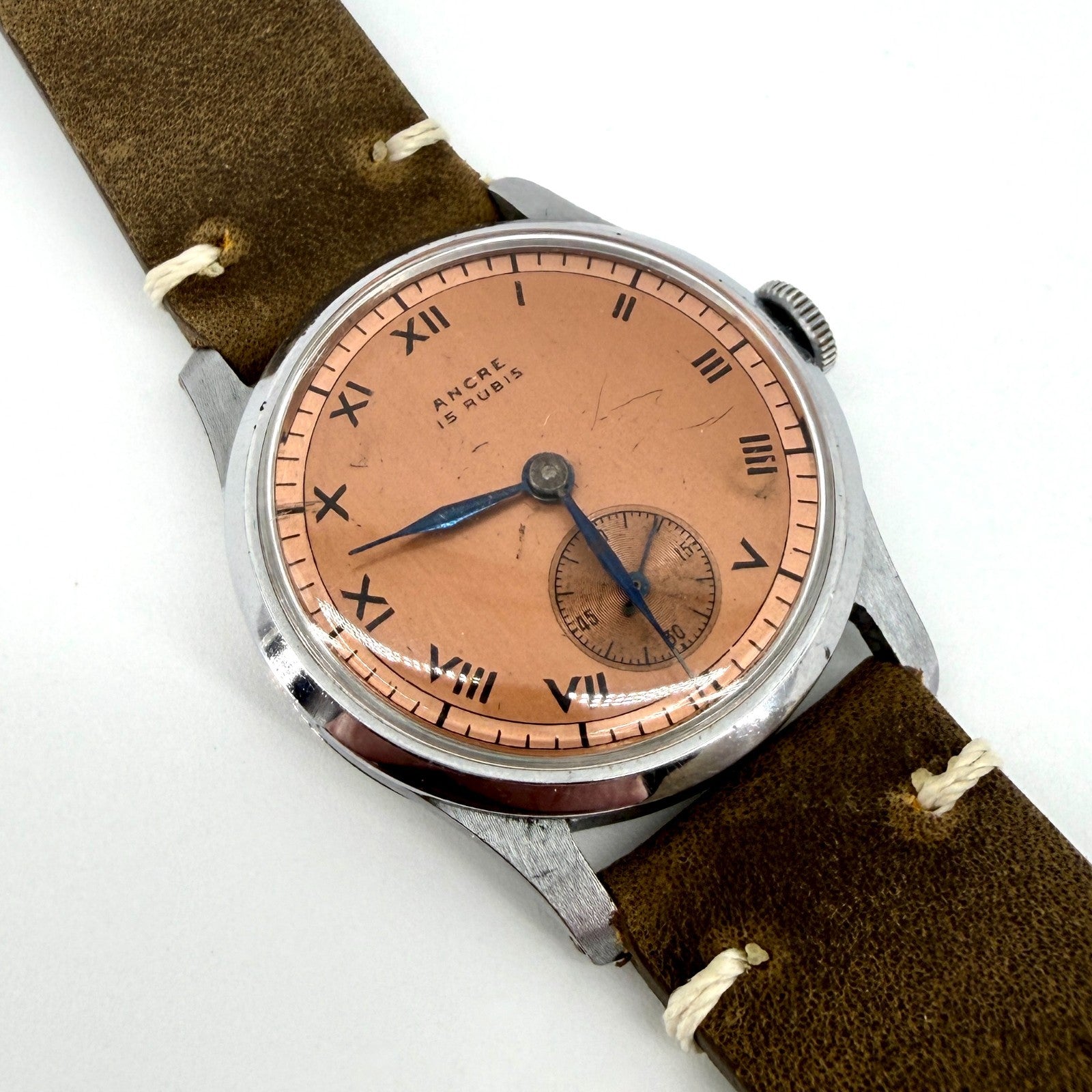 Vintage Swiss Wristwatch – “Ancre 15 Rubis” – AS 1002 / 984 - c.1940s - Working