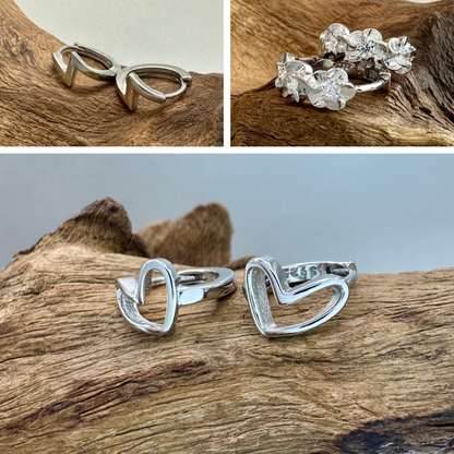 Brand New 925 Sterling Silver Hoop Earrings - Various Designs