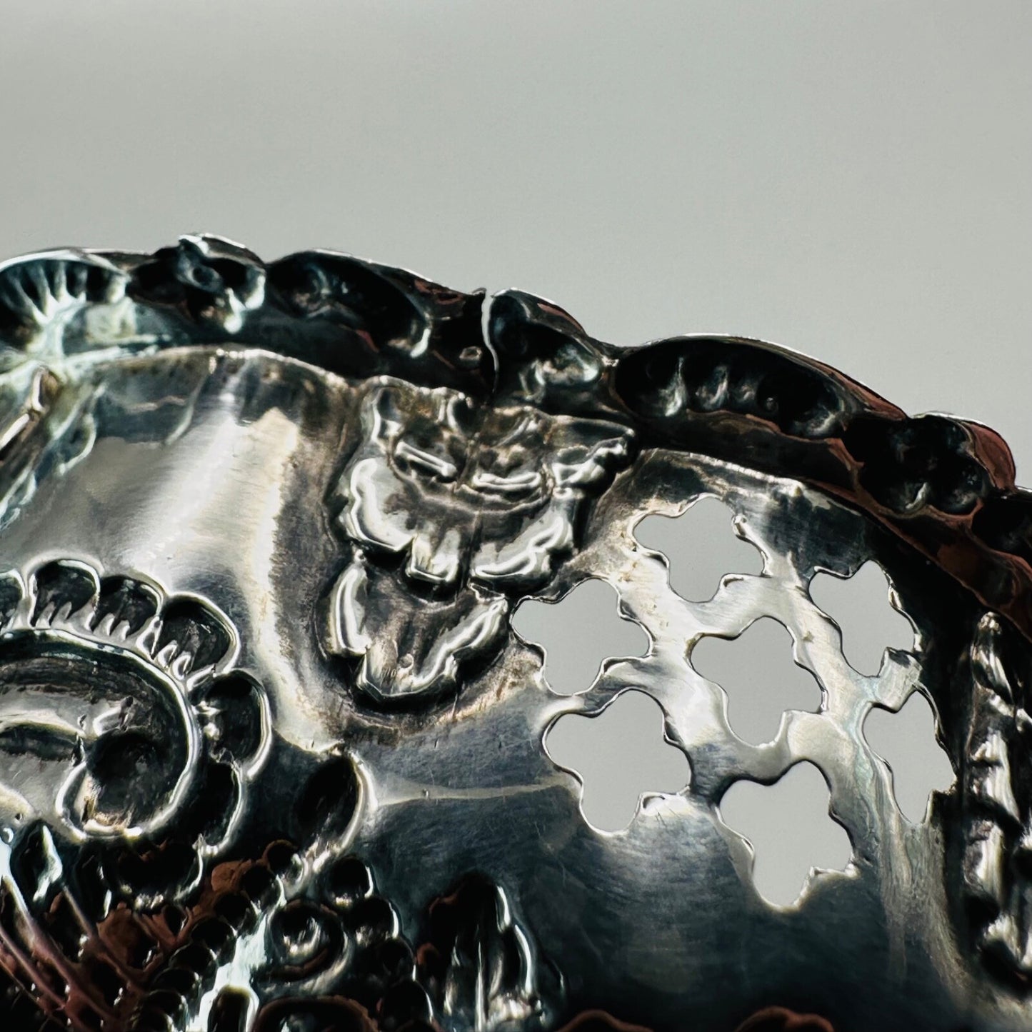 Pair of Antique Silver Trinket Dishes - Birmingham 1901 by William Devenport