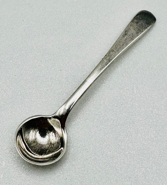 Vintage Silver Salt Spoon – Hallmarked Birmingham 1958 – John Rose