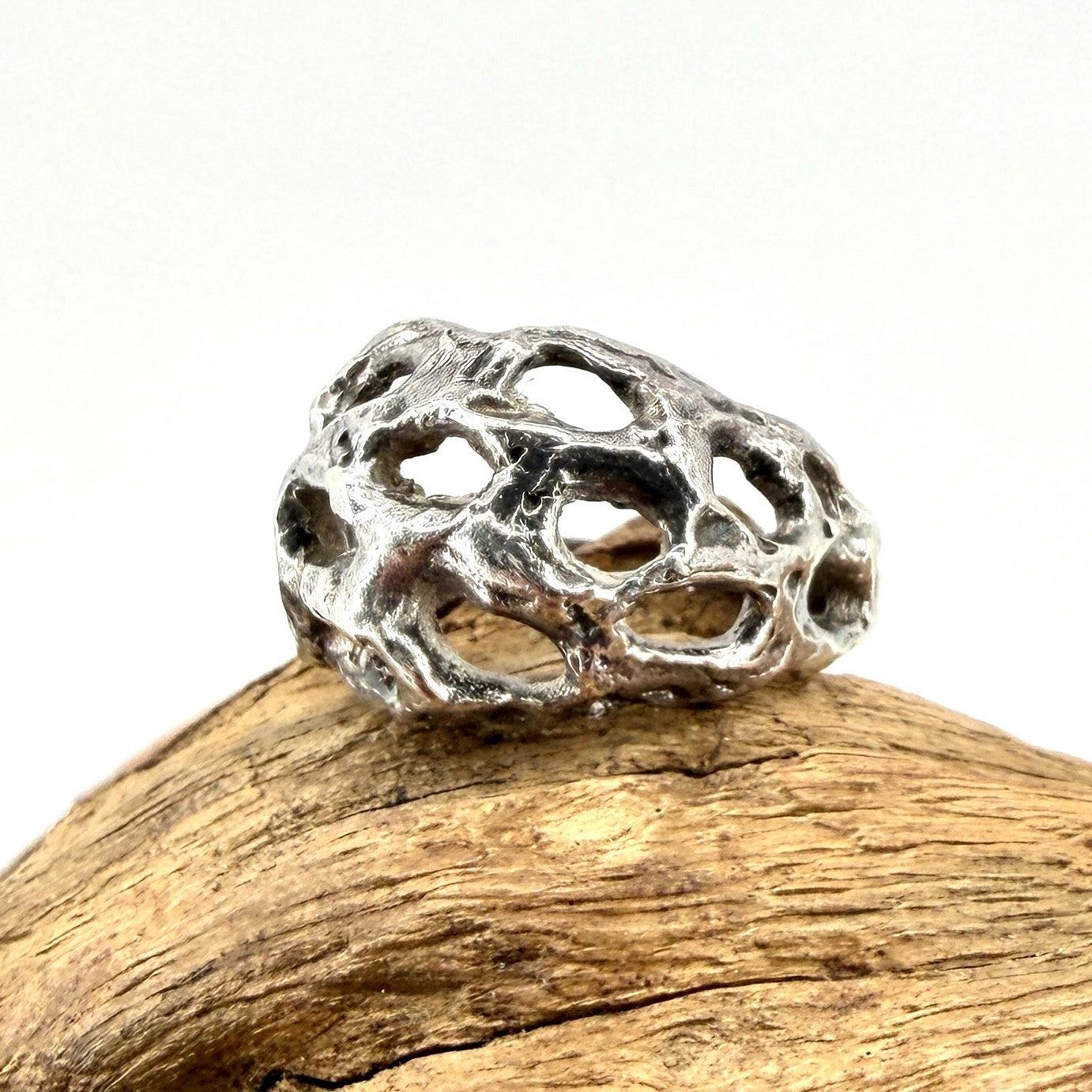 Vintage Sterling Silver Ring – Albion Craft Co. London 1970 – Size L½