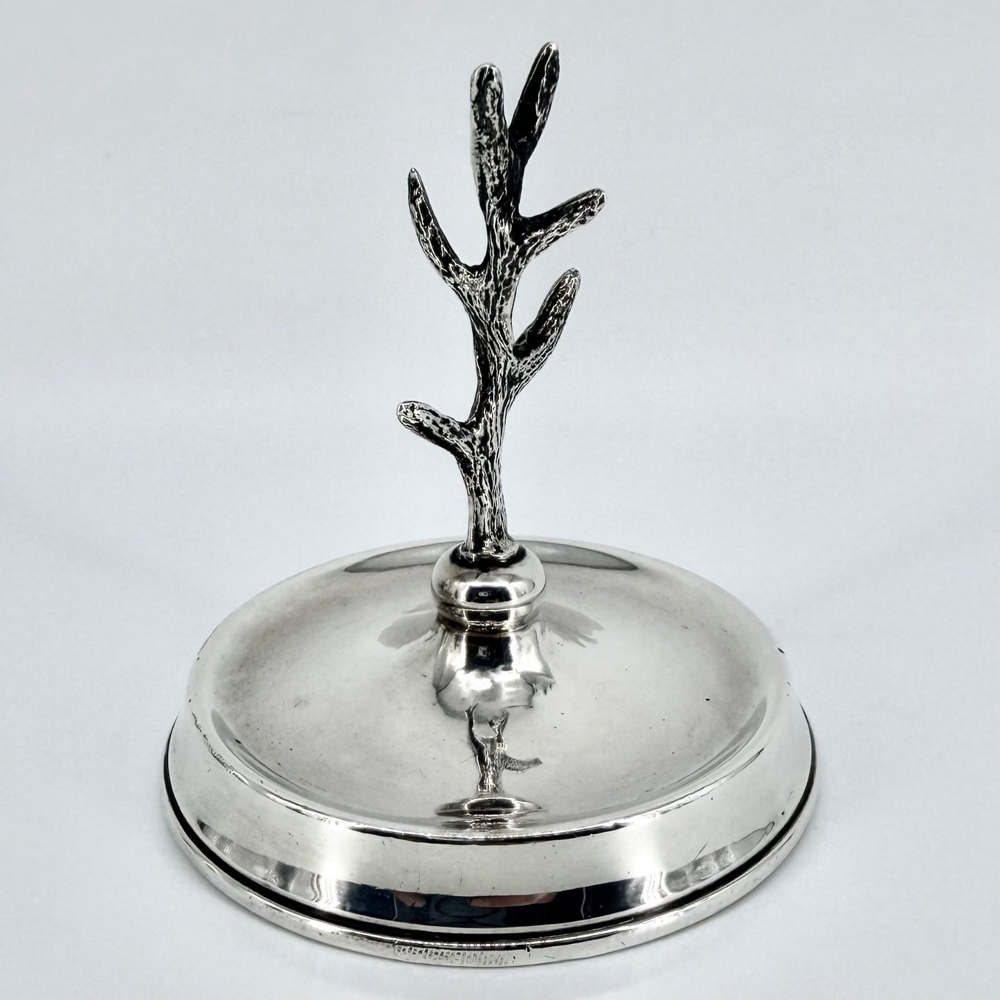 Antique Silver Jewellery Ring Tree Dish – London 1922 – Robert Pringle