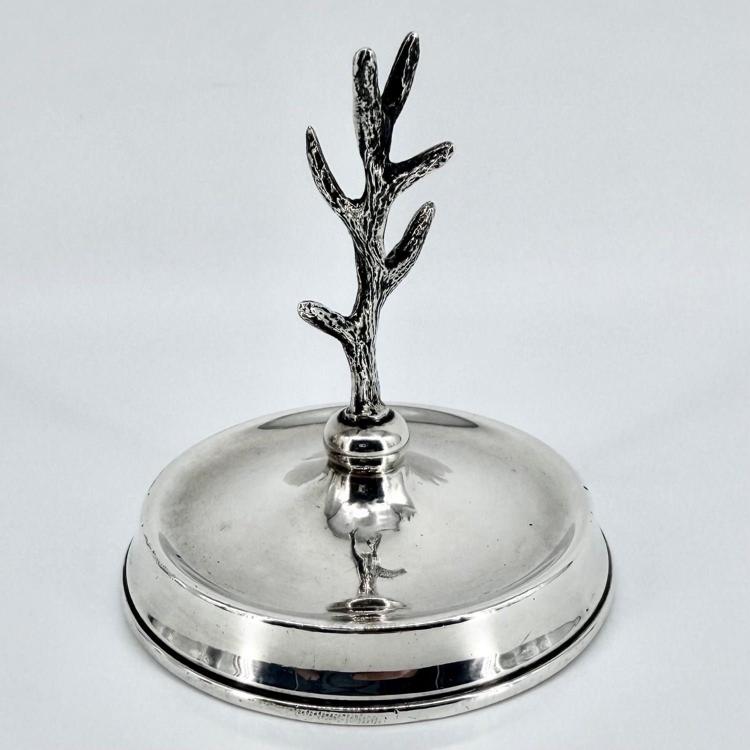 Antique Silver Jewellery Ring Tree Dish – London 1922 – Robert Pringle
