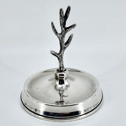 Antique Silver Jewellery Ring Tree Dish – London 1922 – Robert Pringle
