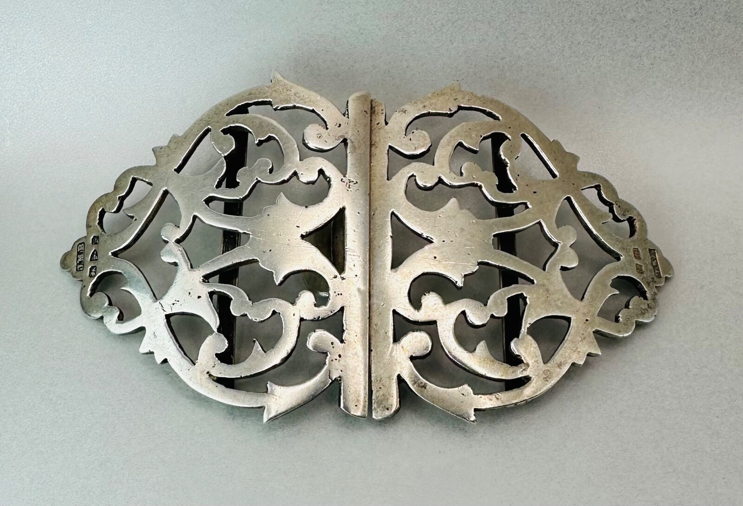 Antique Solid Silver Belt Buckle – Chester 1898 by John Millward Banks