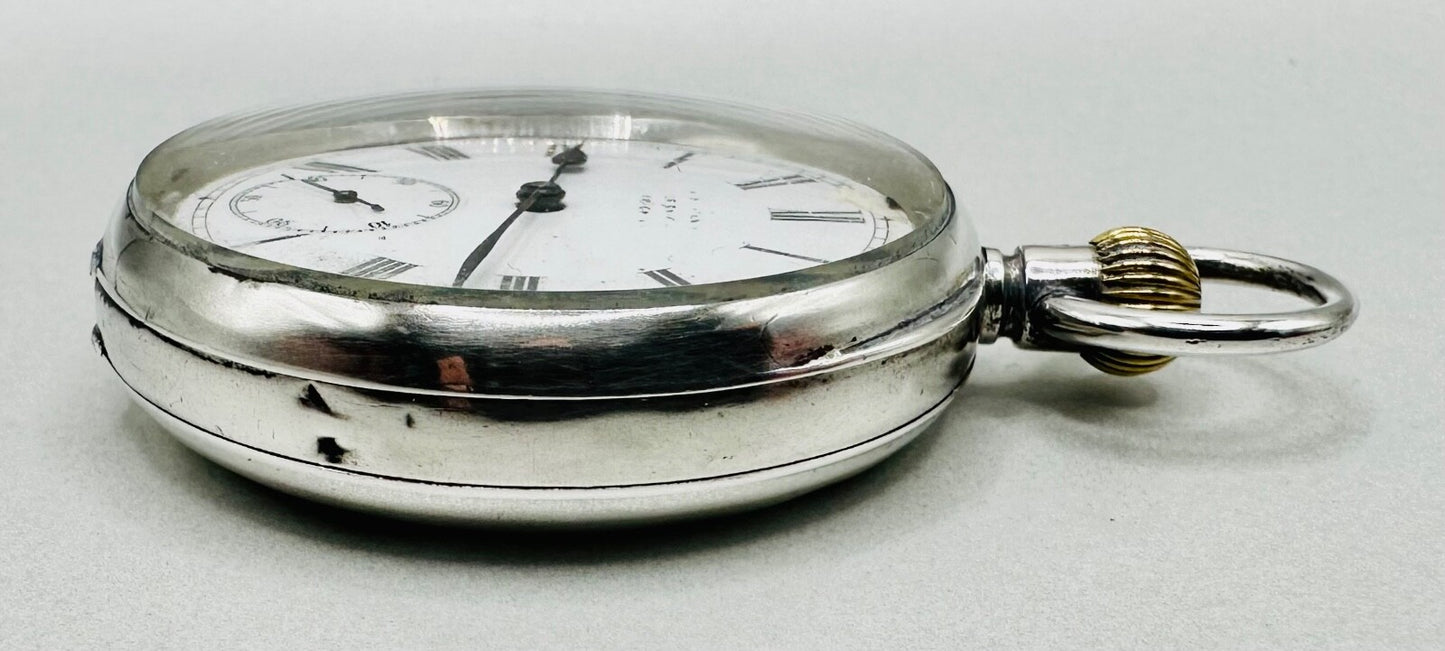 Antique Omega 935 Silver Pocket Watch (1894-1899) – Good Working Condition