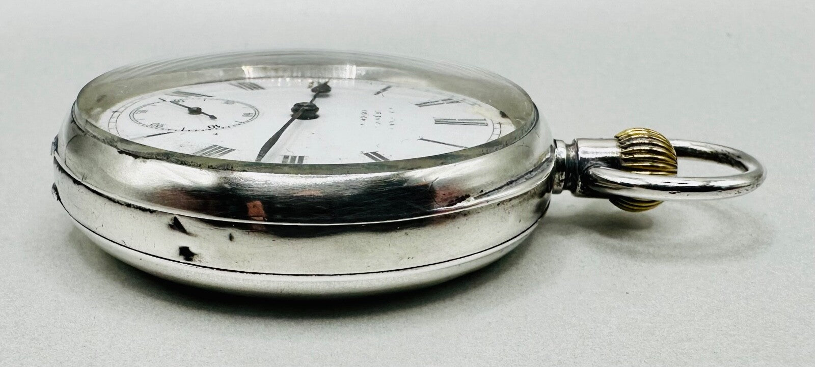Antique Omega 935 Silver Pocket Watch (1894-1899) – Good Working Condition