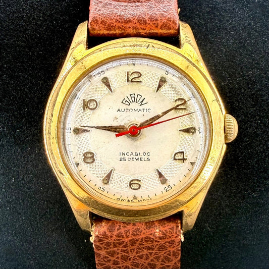 Vintage Gigon Automatic Swiss Watch – Felsa 1560 – 25 Jewels – Working