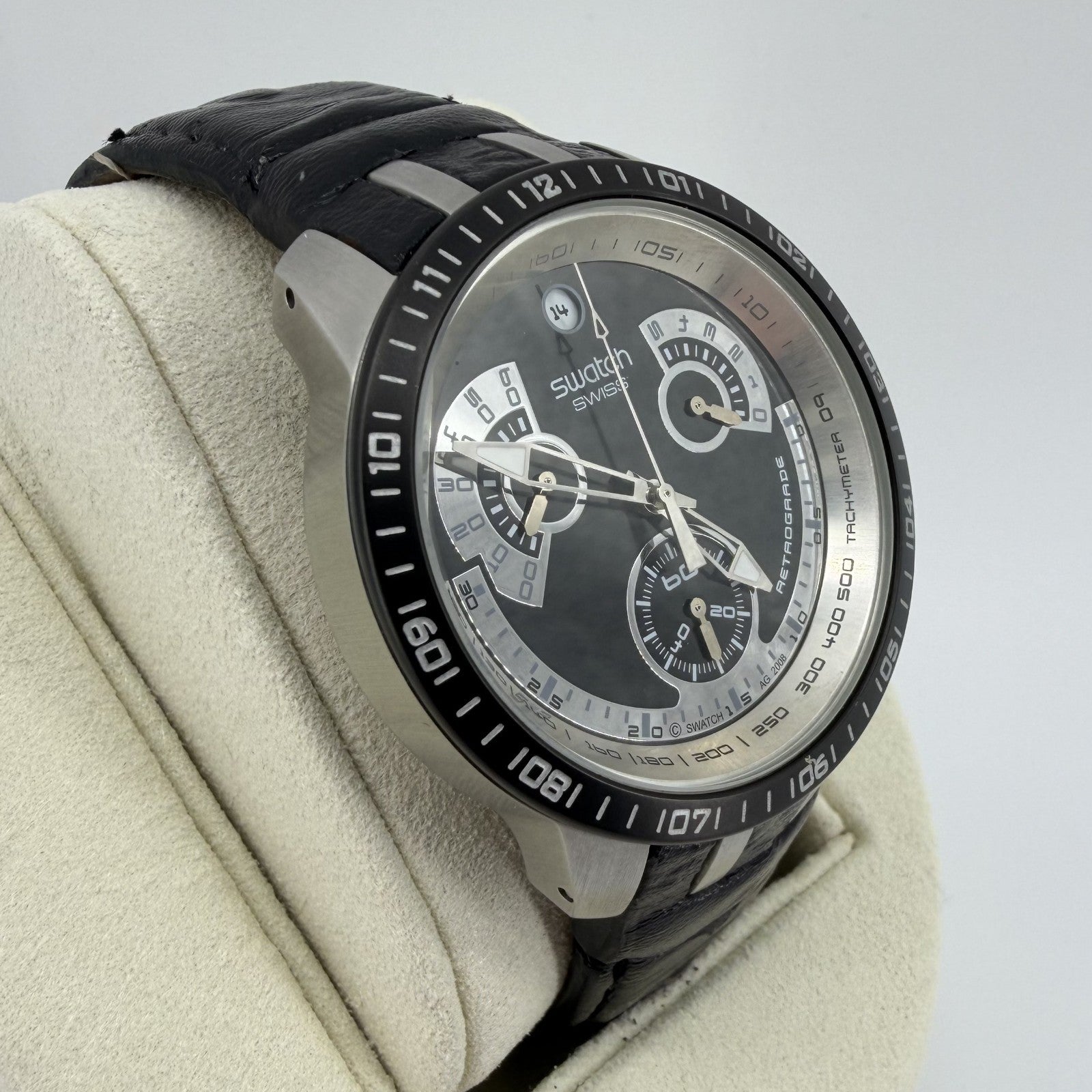 Swatch Irony Black Haze Chronograph YRS413 – Swiss Made