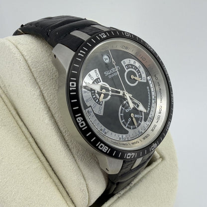 Swatch Irony Black Haze Chronograph YRS413 – Swiss Made