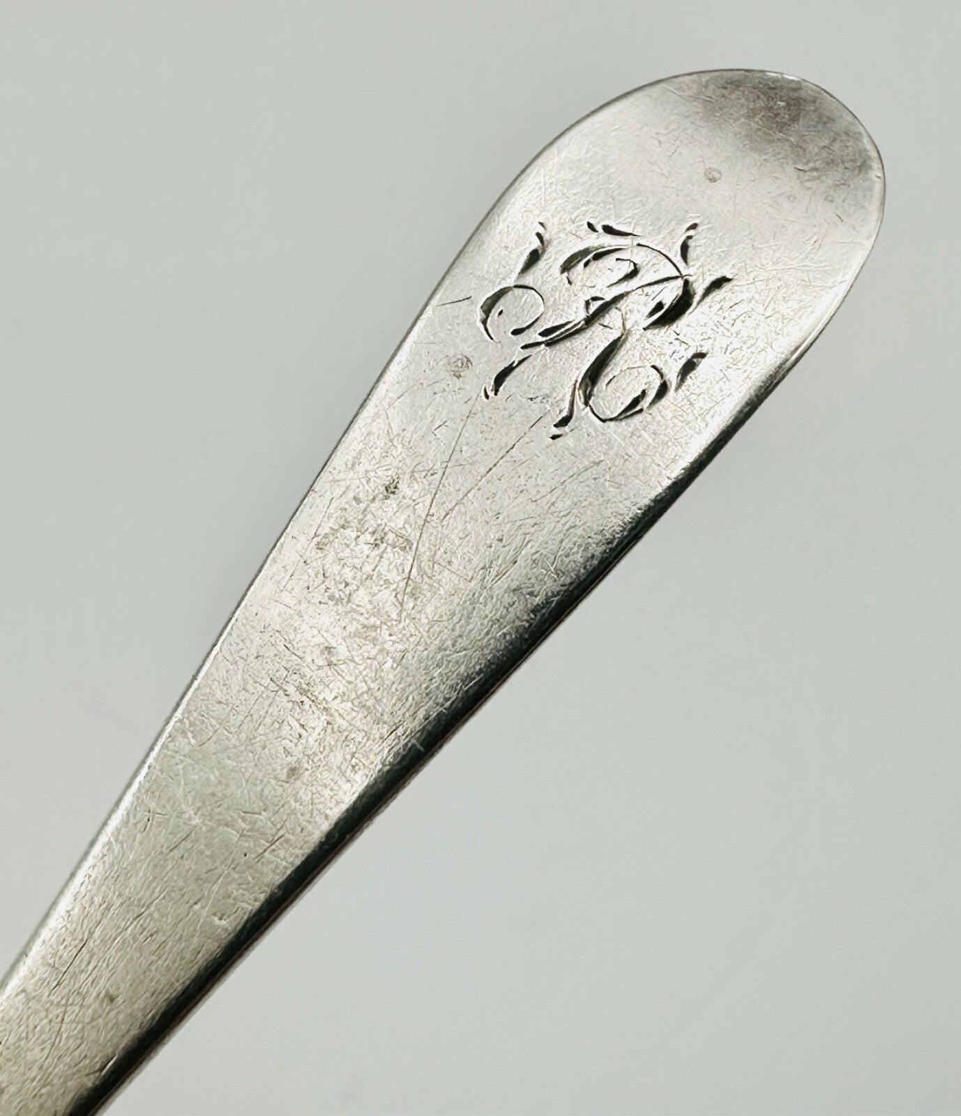 Antique Solid Silver Salt Spoon – Hallmarked London 1805
