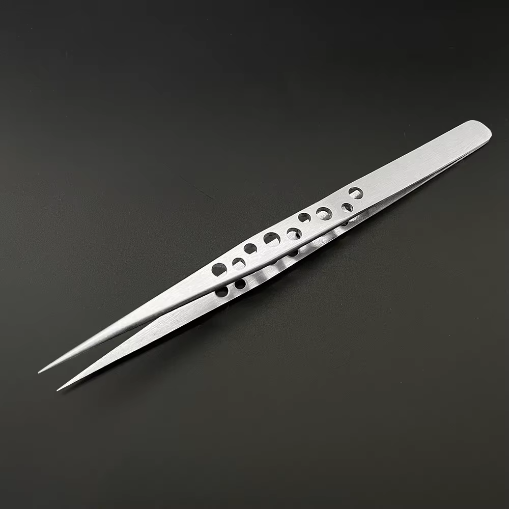Brand New Stainless Steel Precision Tweezers – Straight & Curved – Fine Point