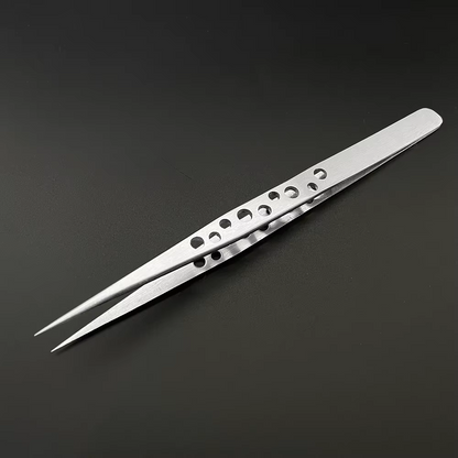 Brand New Stainless Steel Precision Tweezers – Straight & Curved – Fine Point