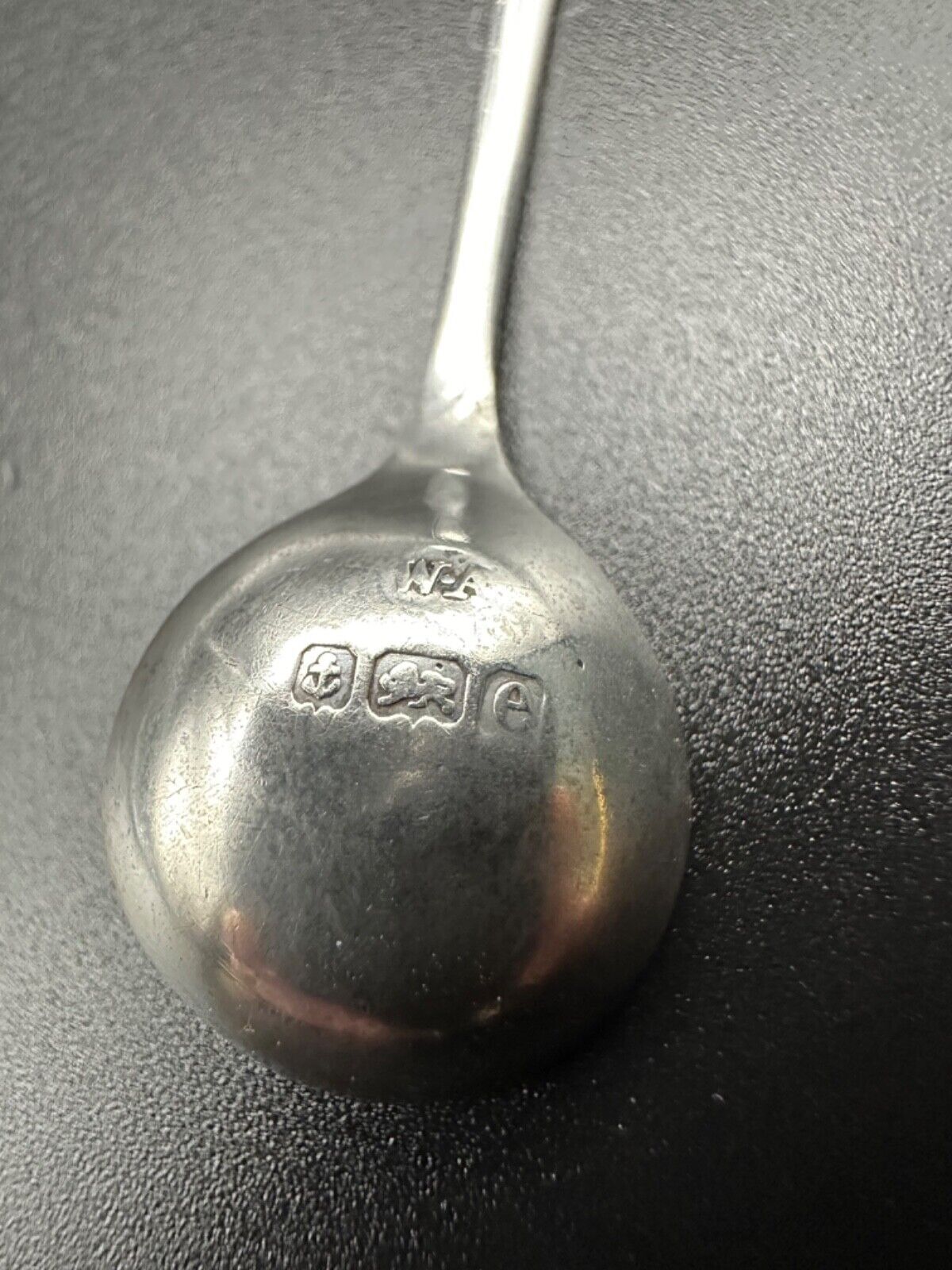 Antique Silver Salt Spoon - Birmingham 1904 William Aitken