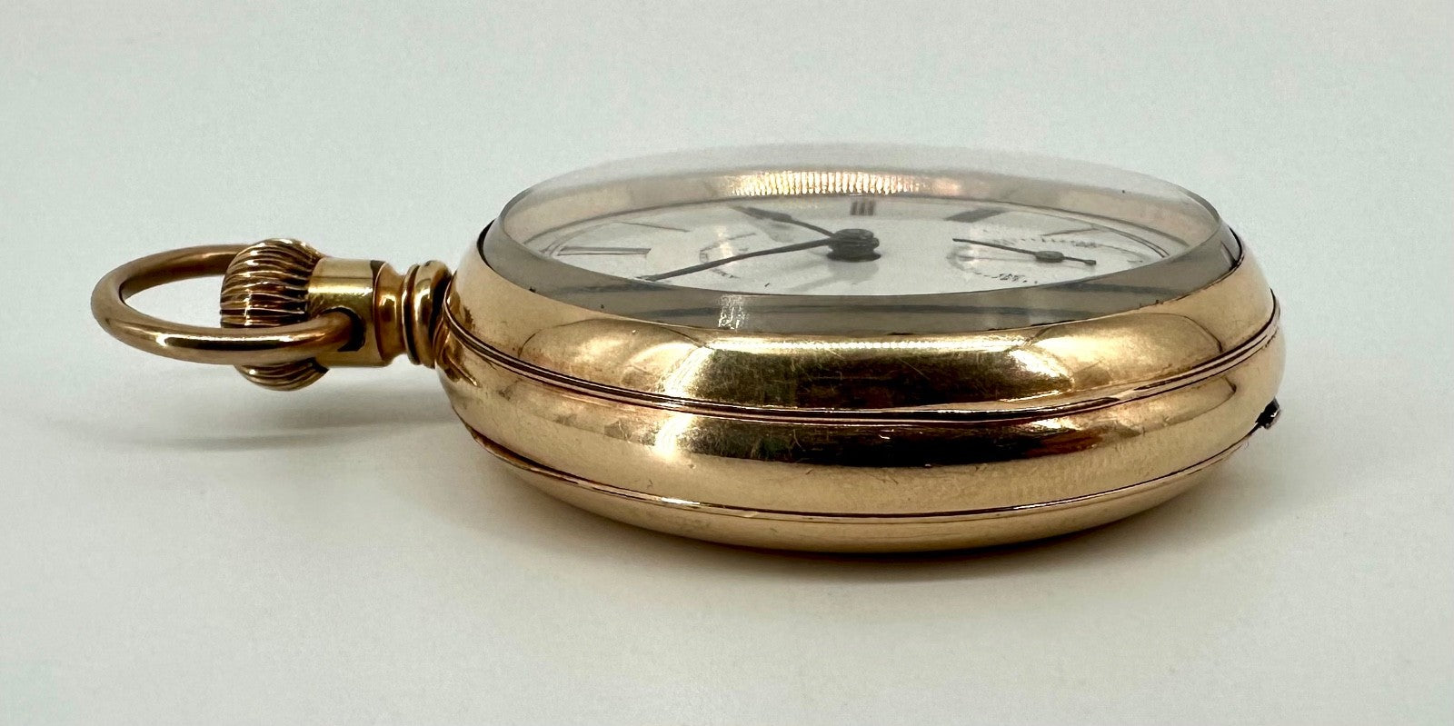 Antique Waltham Pocket Watch – 14ct Gold Plated Case – Working – c.1898