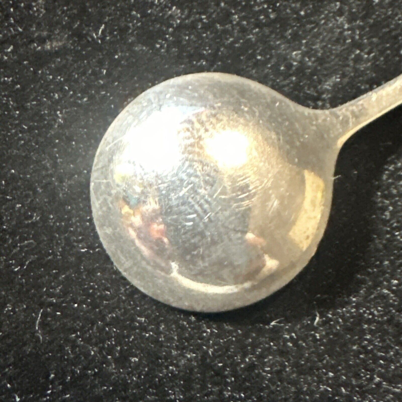 Antique Silver Plated Salt Spoon - EPNS