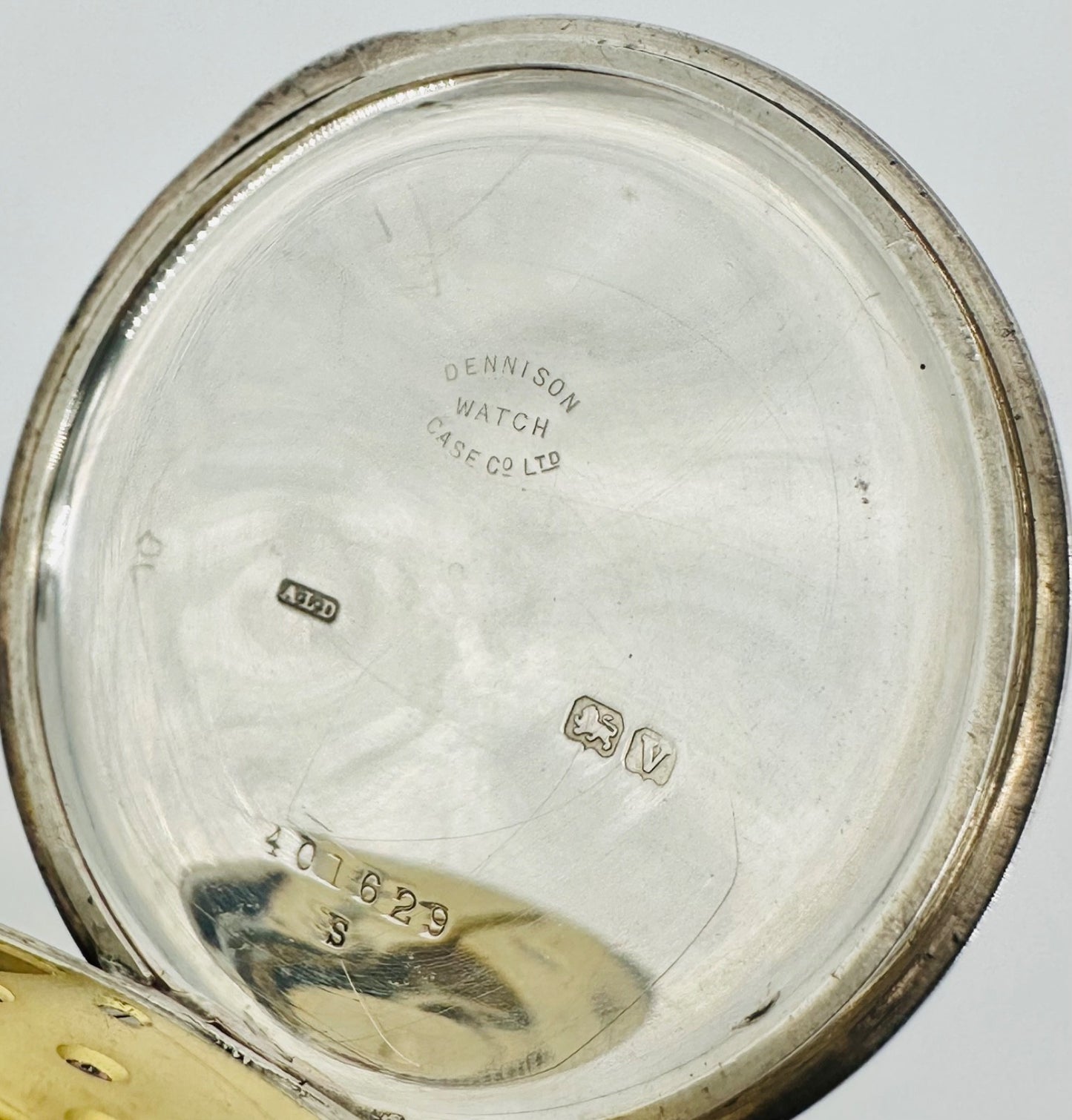 Antique Silver Pocket Watch - Dimier Frères & Co. - Birmingham 1920 - Working