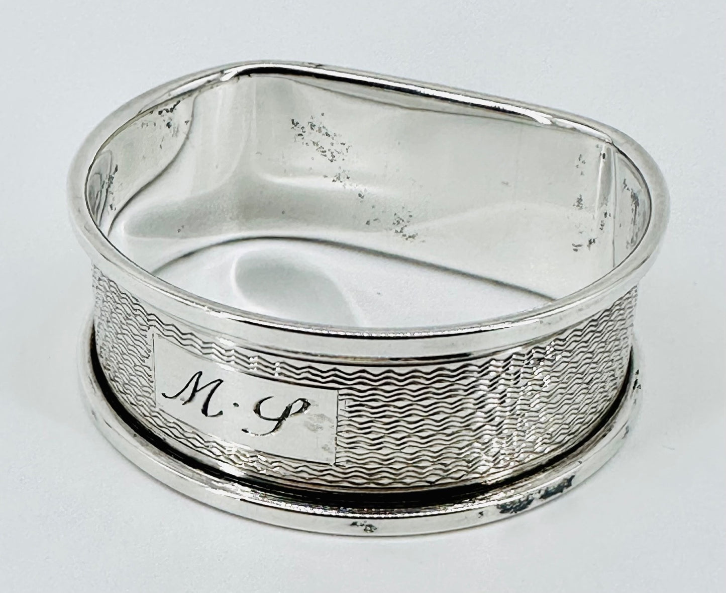 Vintage Sterling Silver Napkin Ring – Birmingham 1966 – W I Broadway & Co