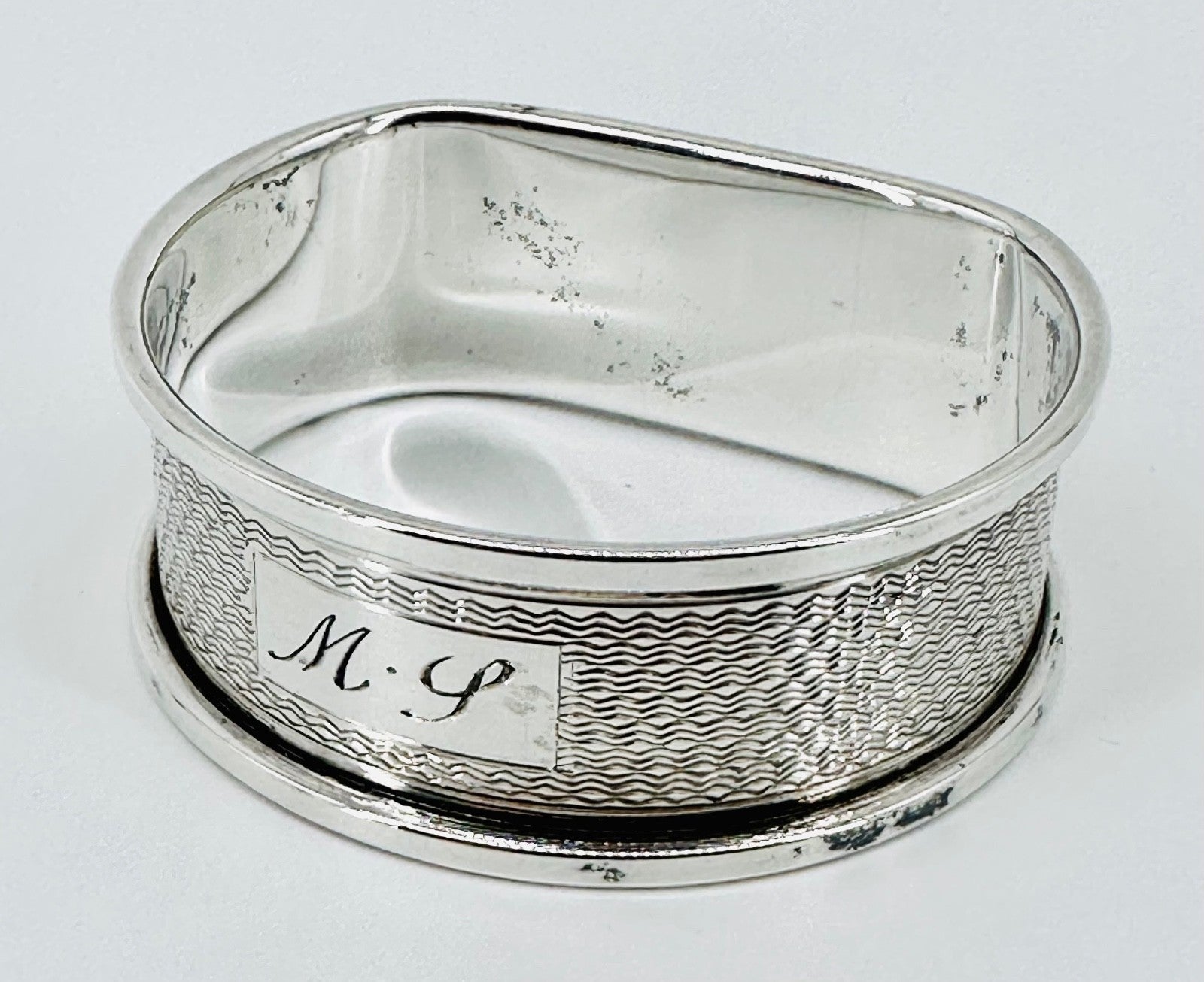 Vintage Sterling Silver Napkin Ring – Birmingham 1966 – W I Broadway & Co