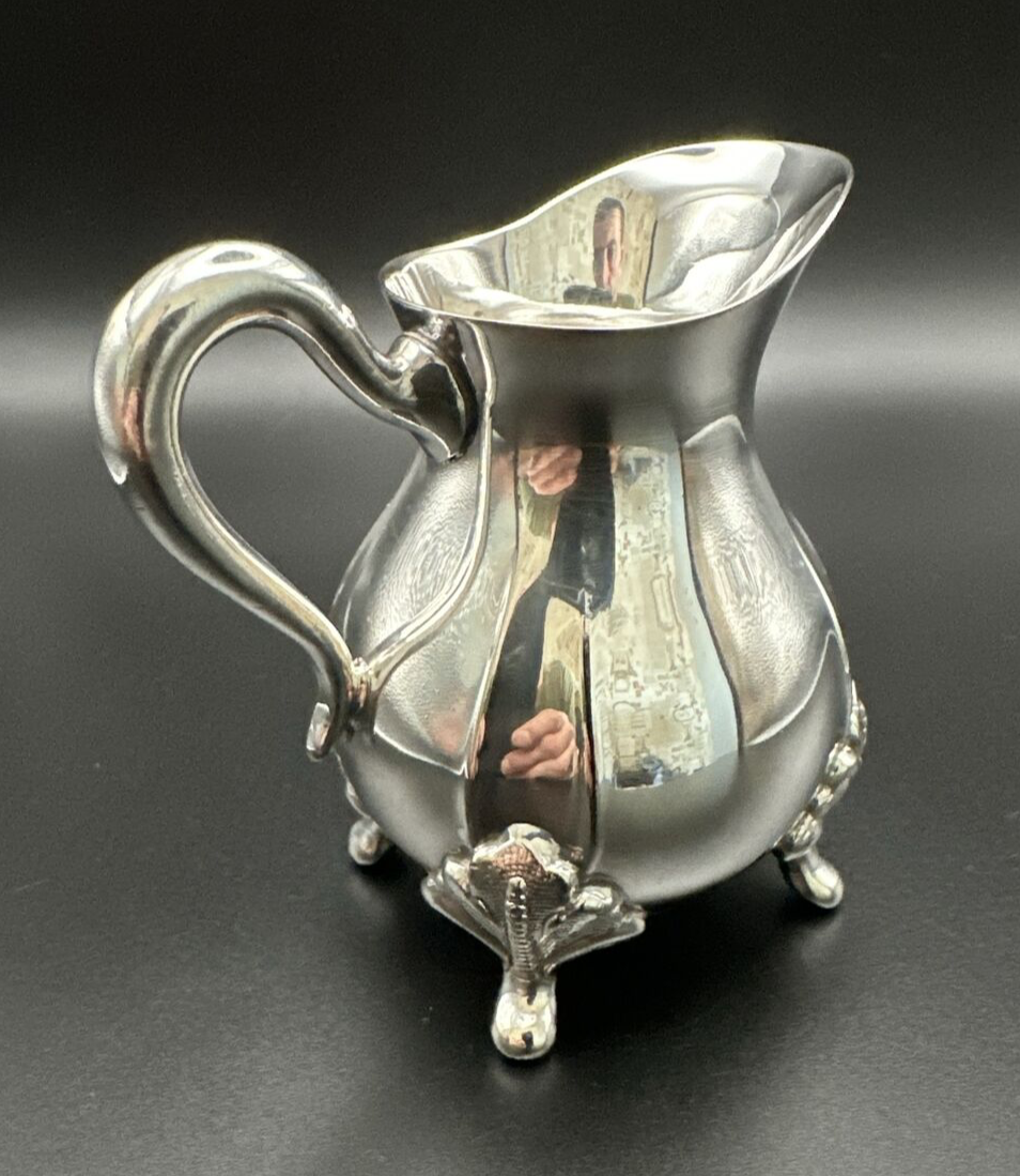 Antique Silver Plate Cream Jug - Viners Alpha Plate