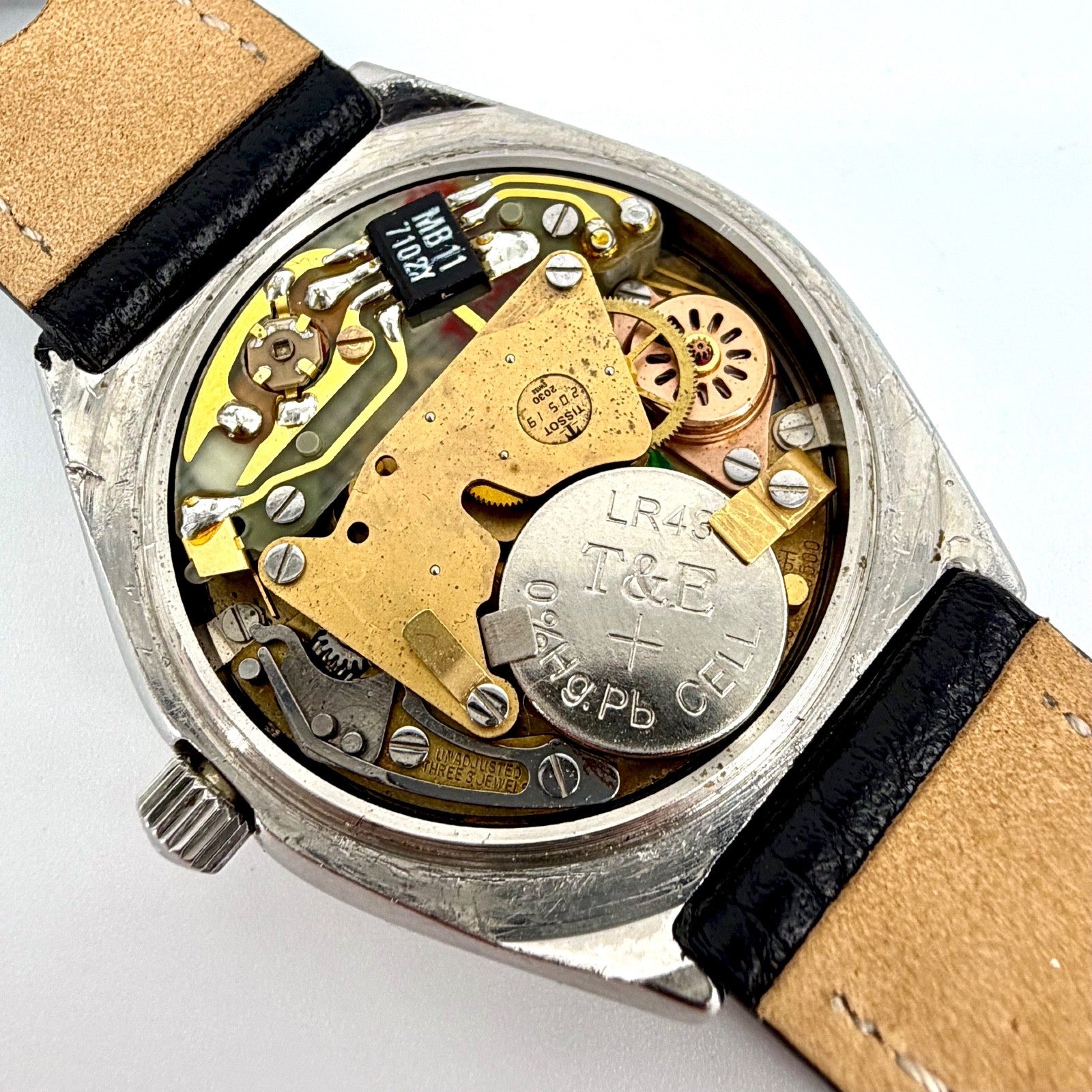 Vintage Tissot Seastar Quartz Watch 2030 Movement – Blue Dial – 1970s