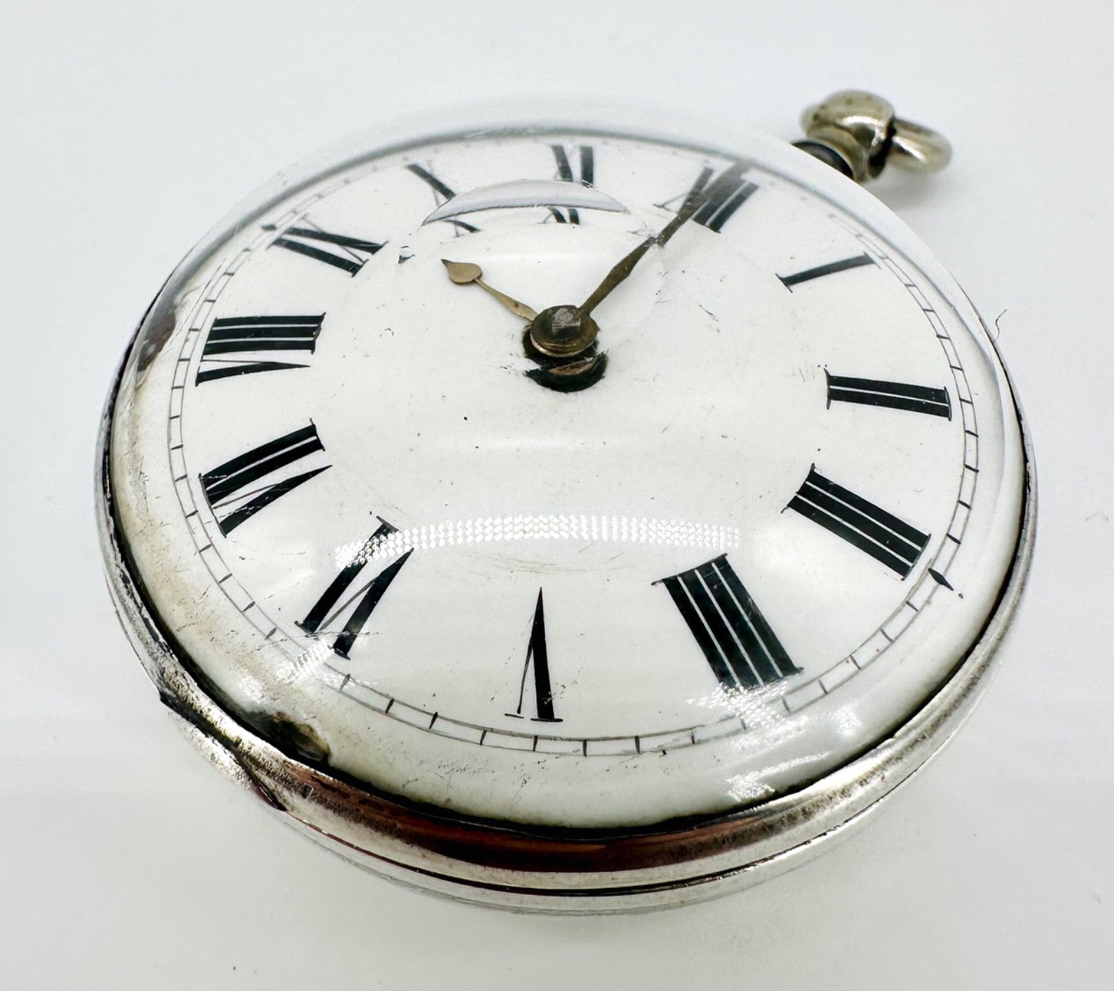 Antique Silver Pair-Cased Verge Fusee Pocket Watch – Charles Percy, London, 1801