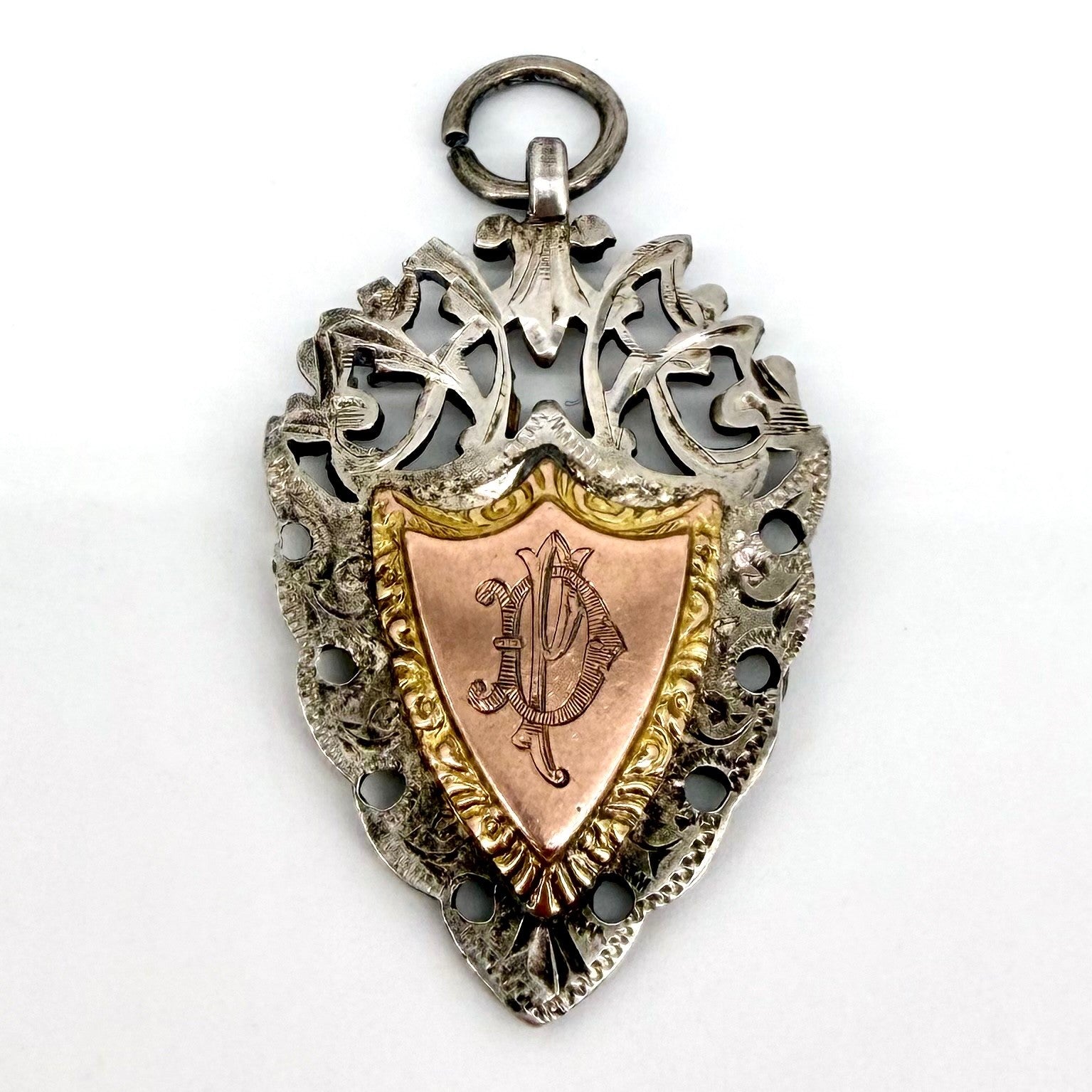 Antique Silver Fob Medal Birmingham 1909 - Tug of War - William Hair Haseler