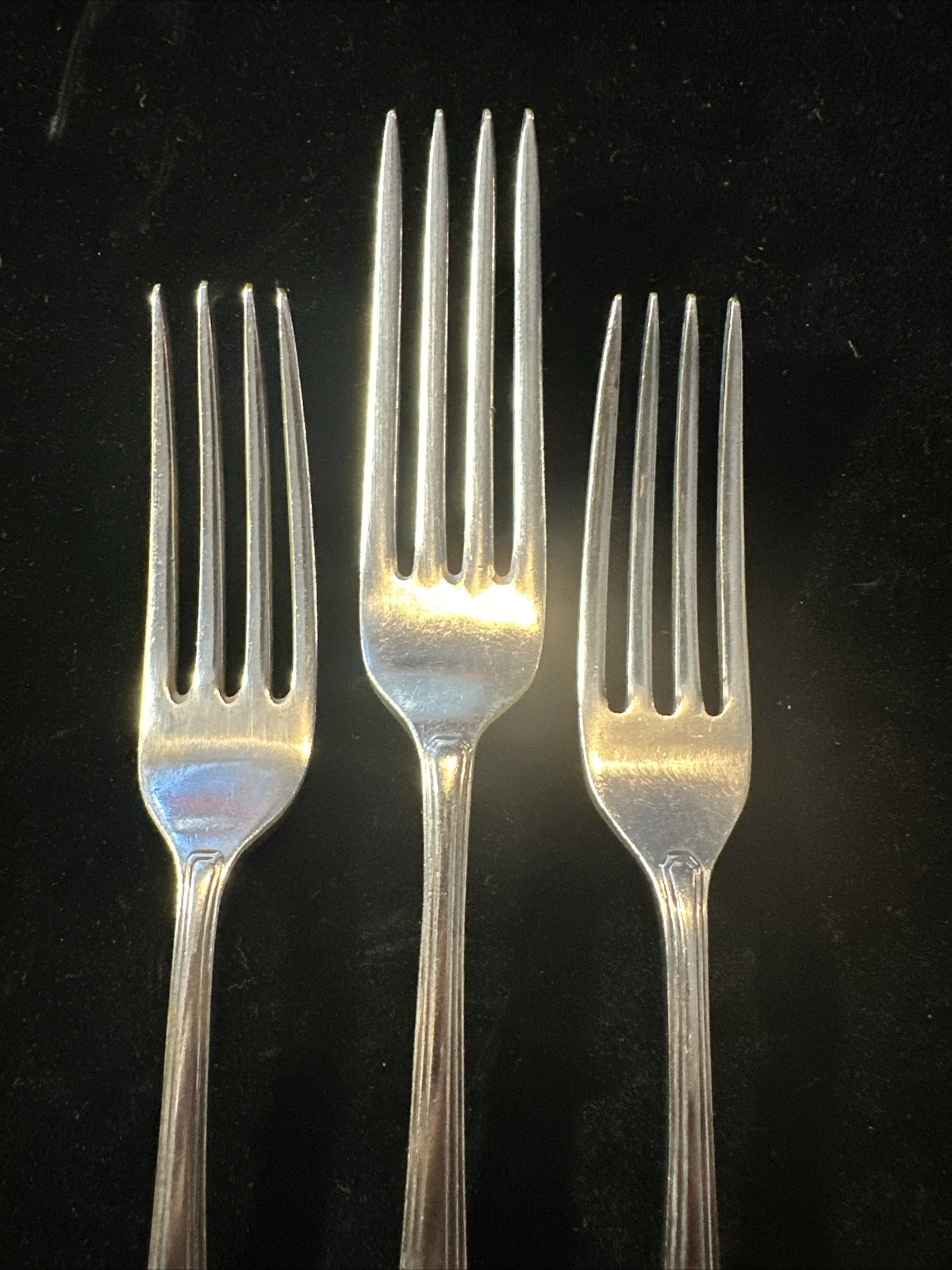 3 Silver Plated Forks - Mappin & Webb - Mappin Plate