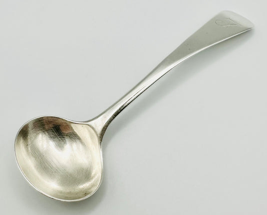 Antique Sterling Silver Salt Spoon – Newcastle 1821 by John Walton – 9.45g