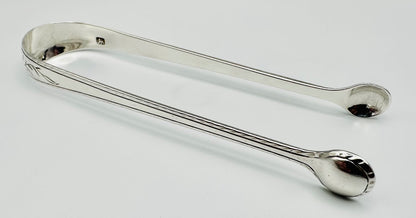 Antique Sterling Silver Sugar Tongs – c.1820–1840