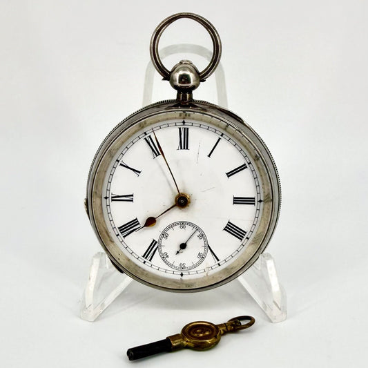 Antique Silver Pocket Watch - Birmingham 1900, Alfred Wigley – Working