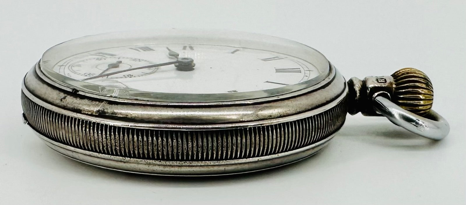 Antique Silver Dennison Cased Pocket Watch – 1939 Dublin Import Marks, 15 Jewels