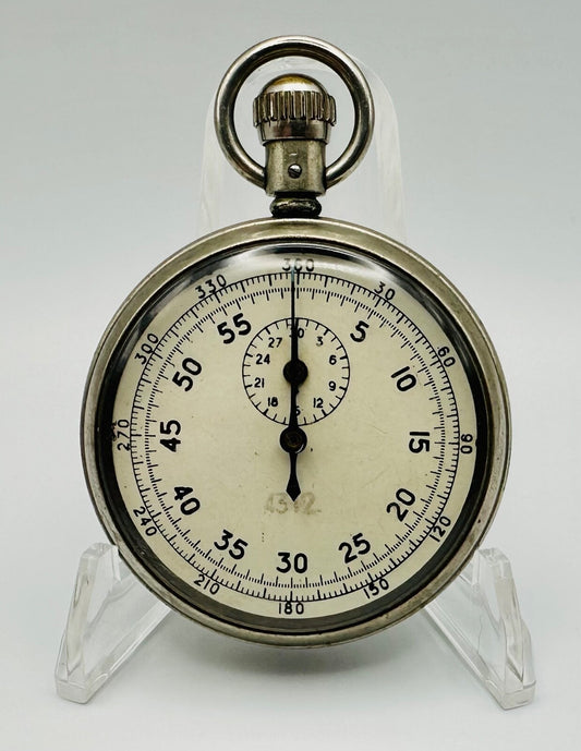 Antique RAF Military Stopwatch - Dennison Case - Air Ministry 6B/221 - Working
