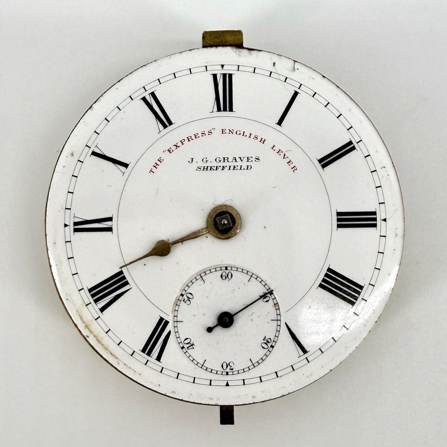 Antique J.G. Graves “Express” English Lever Pocket Watch Movement – Working
