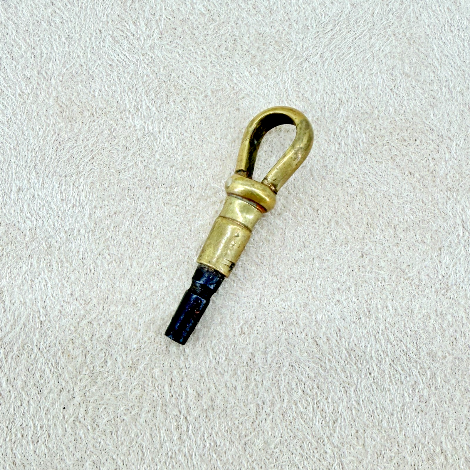 Antique Pocket Watch Winding Key with Spring Clasp Clip – 1.7mm